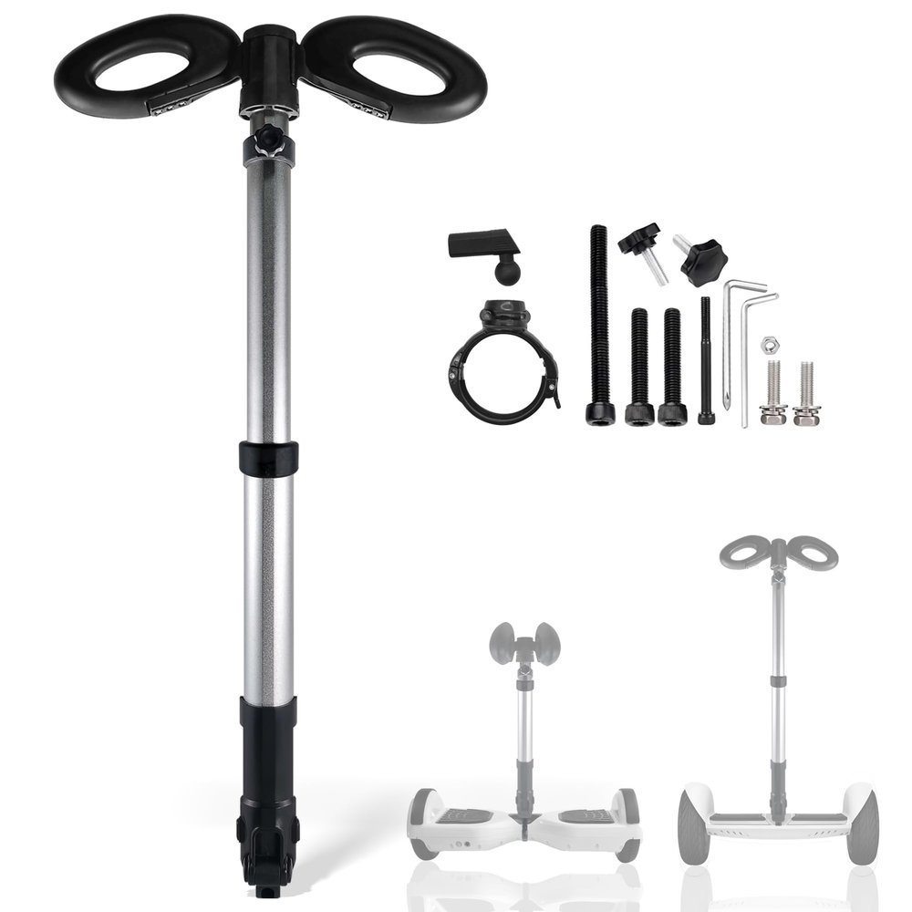 GLDYTIMES Handlebar for Segway Ninebot S Smart/mini PRO/mini LITE Self-Balance Scooter Hoverboard Adjustable Handle bar Stand Release Knee Pressure 3in1 Self Balance Hoverboard bar (Handlebar Only)