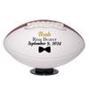 Ballstars Custom Groomsmen and Best Man Football Mid-Size 9 Inch Without Base | Official Size 3 | for Wedding, Bridal Party, Bachelor view 1