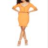 BCBGeneration Women's Sweater Skirt, Tangerine, Small view 1