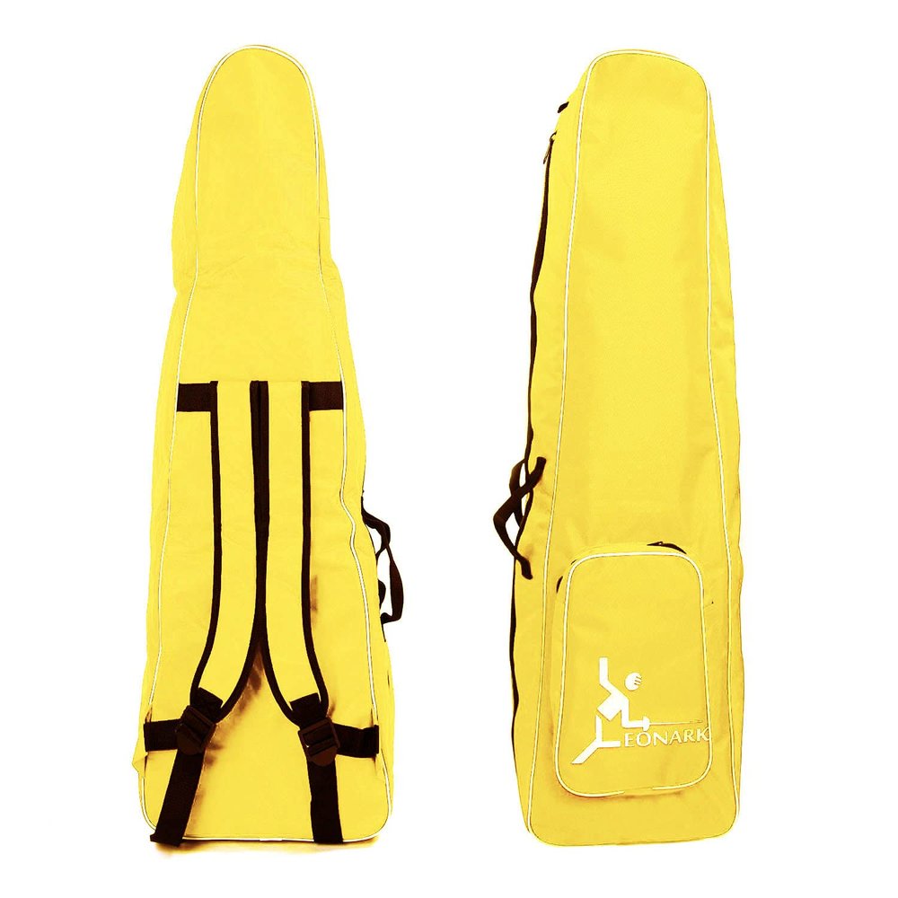 LEONARK Fencing Storage Bag for Epee Saber and Foil Equipment - Portable Backpack for Fencing Sword Suit and Mask (Yellow)