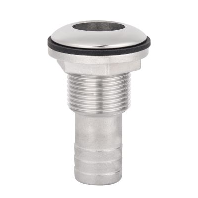 316 Stainless Steel Boat Thru-Hull Fitting Drain for 3/4" I.D. hose