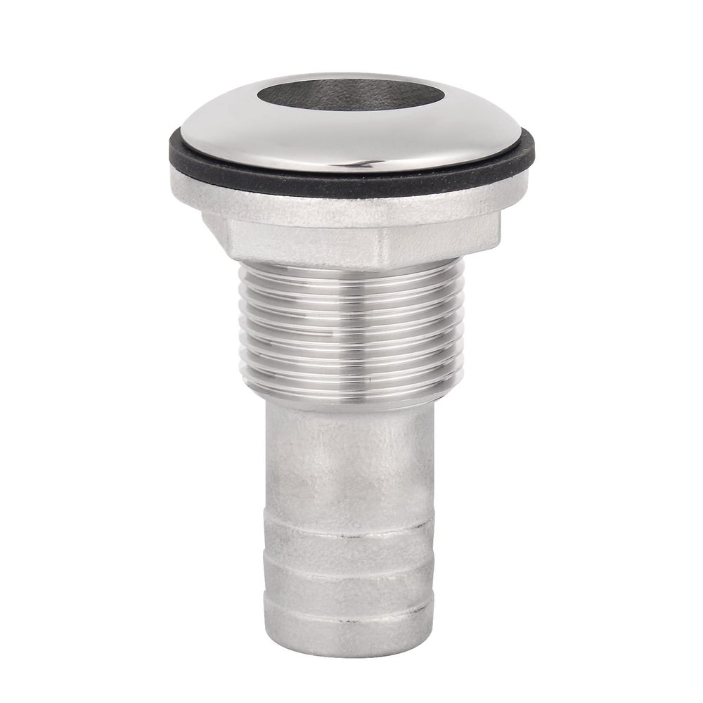 316 Stainless Steel Boat Thru-Hull Fitting Drain for 3/4" I.D. hose