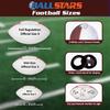 Ballstars Custom Ring Bearer Football (Mid (9 inch), with Base) view 2