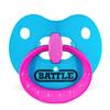 Battle Sports Binky Oxygen Football Mouthguard - Detachable Strap, Maximum Breathability, Works with Braces & No Boiling Required - Chrome Blue/Pink view 1