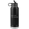 Funny Retirement Water Bottle Fuck Off I'm Retired Insulated Tumbler 32oz BPA Free view 1