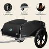 Retrospec Rover Hauler Bike Cargo Trailer - Foldable Frame with Weather-Resistant Fabric & 80lb Capacity - Universal Bike Trailer for 20-29in Wheels - Includes Safety Flag & D-Ring Anchors view 3