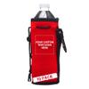 10 Neoprene Water Bottle Drawstring Insulators Pack - Customizable Text, Logo - 12 oz. Longneck, Hook - Red view 1
