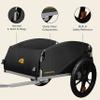 Retrospec Rover Hauler Bike Cargo Trailer - Foldable Frame with Weather-Resistant Fabric & 80lb Capacity - Universal Bike Trailer for 20-29in Wheels - Includes Safety Flag & D-Ring Anchors view 3
