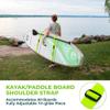 Gradient Fitness SUP & Kayak Carry Strap  Hands-Free Paddle Board, Surfboard & Kayak Carrier with Padded Shoulder Sling  Adjustable Paddleboard Accessory for Men & Women (Green) view 2
