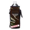 50 Neoprene Water Bottle Drawstring Insulators Pack - Customizable Text, Logo - 12 oz. Longneck, Hook - Camo1 view 1