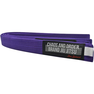 Chaos and Order Premium Jiu-Jitsu Rank Belt - A0 - Purple