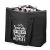 ONIVA- a Picnic Time brand Sunrise Sunburn Sunset Repeat Tahoe XL Tote Cooler Bag, Soft Cooler Bag, Picnic Cooler, (Black) view 4