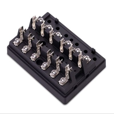 Sierra FS40920, 409 Series Fuse Block, 6 Gang AGC Independent Source w/Cover