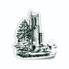 Collegiate NCAA Car Decal Made from Premium Weatherproof Vinyl (Michigan State Beaumont Tower) view 1