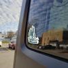 Collegiate NCAA Car Decal Made from Premium Weatherproof Vinyl (Michigan State Beaumont Tower) view 4