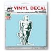 Michigan State University Spartans Official MSU Spartan Sparty Statue Green and White Weatherproof Vinyl Sticker Car Decal from Nudge Printing view 2