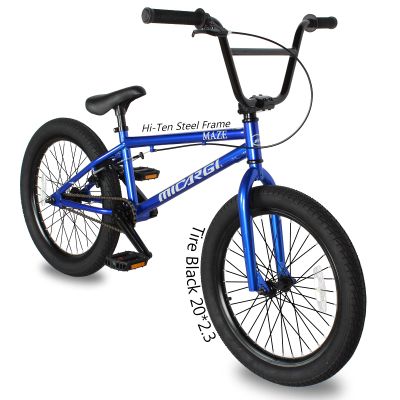 MICARGI Maze Freestyle BMX Bike, Entry and Intermediate Rider, 20-inch Wheels, Hi-Ten Steel Frame, U Brake 3-Piece Crank Micro Drive 25x 9T BMX Gearing