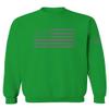 0176. Gray America USA American United States Vintage Flag Patriotic Style Men's Crewneck Sweatshirt (Irish Green Large) view 1