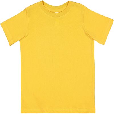 RABBIT SKINS Soft Cotton Toddler T-Shirt Boys Girls | Little Kids Tee| Blank Child Tshirt, Mustard, 2