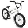 MICARGI Maze Freestyle BMX Bike, Entry and Intermediate Rider, 20-inch Wheels, Hi-Ten Steel Frame, U Brake 3-Piece Crank Micro Drive 25x 9T BMX Gearing (Maze - White) view 1