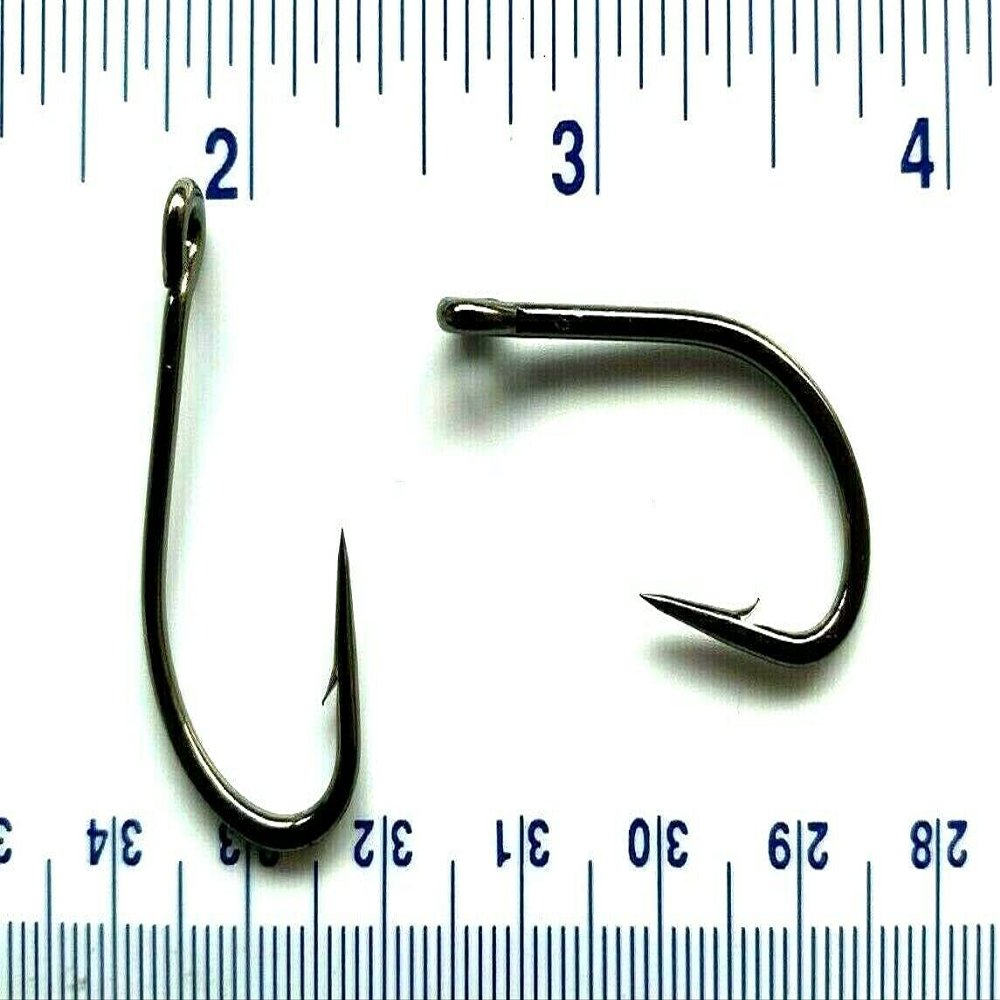 1000 Gerry's Tackle 9174 2X Strength Flyliner O'Shaughnessy Live Bait Hooks Size 3/0 - Bulk