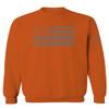 0176. Gray America USA American United States Vintage Flag Patriotic Style Men's Crewneck Sweatshirt (Orange Large) view 1