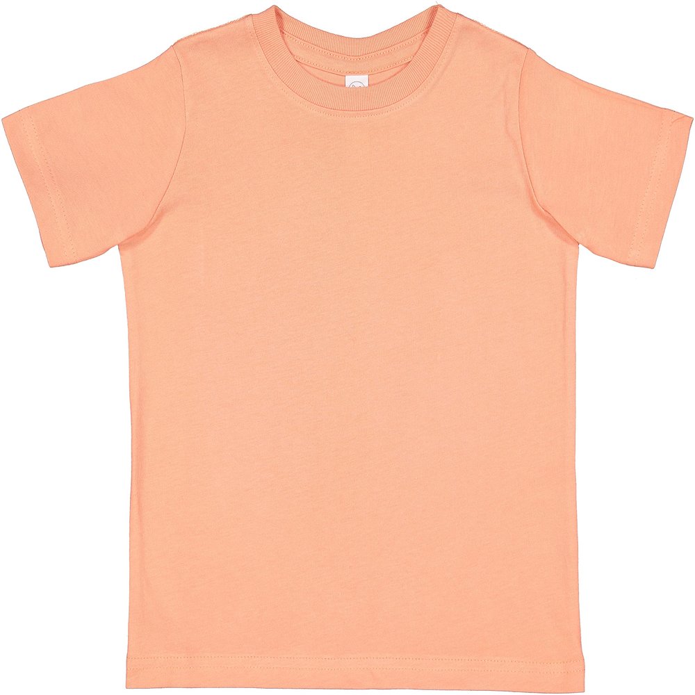 RABBIT SKINS Soft Cotton Toddler T-Shirt Boys Girls | Little Kids Tee| Blank Child Tshirt, Sunset, 4