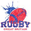 UGP Campus Apparel Great Britain Rugby - Football Competition T Shirt - Large - White view 2