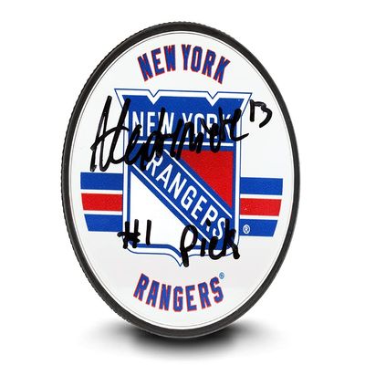 Upper Deck Alexis LAFRENIRE INSCRIBED New York Rangers Acrylic Puck