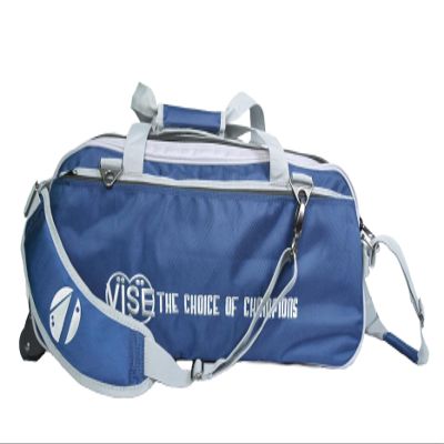 Vise Clear Top 3 Ball Tote Roller Bowling Bag- Navy Silver