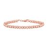 PAVOI 14K Rose Gold Plated Beaded Bracelet | Womens Ball Bracelet | Plated Gold Bracelets For Women view 1
