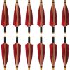 UUPA 12Pcs 33'' Wooden Arrows Hunting Arrow Traditional Handmade Turkeys Feather Arrows for Archery Recurve Bow Longbow Archery Hunting view 4