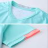 Hiheart Boys Quick Dry Short Sleeve T-Shirt and Mesh Shorts Soccer Set Pink 5-6 view 4