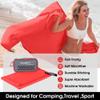 4Monster Quick Dry Travel Towel with Case & Carabiner  Super Absorbent Microfiber Gym & Camping Towel. Compact, Lightweight, Fast Drying for Beach, Swimming, Hiking, Backpacking view 2