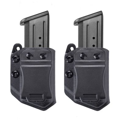 2-Pack Universal Mag Carrier IWB/OWB Magazine Holster Fit: 9mm/.40 Double Stack Magazines