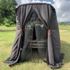SUV Tailgate Shelter Tent Privacy Shelter Waterproof Black Portable Changing Room for Biking Toilet Shower Sleeping Beach Swimming L:W:H:4.9ft:4.9ft:7.5ft 6pcs Tent Pegs to fix view 1