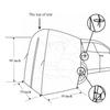 SUV Tailgate Shelter Tent Privacy Shelter Waterproof Black Portable Changing Room for Biking Toilet Shower Sleeping Beach Swimming L:W:H:4.9ft:4.9ft:7.5ft 6pcs Tent Pegs to fix view 2