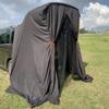 SUV Tailgate Shelter Tent Privacy Shelter Waterproof Black Portable Changing Room for Biking Toilet Shower Sleeping Beach Swimming L:W:H:4.9ft:4.9ft:7.5ft 6pcs Tent Pegs to fix view 3