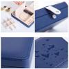 HNGM Boxes & Organisers Double-layer Velvet Multifunctional Jewelry Storage Box PU Leather Portable Ring Earrings Necklace Display Jewelry Box (Color : Champagne Gold 10cm) view 3