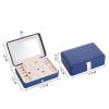 HNGM Boxes & Organisers Double-layer Velvet Multifunctional Jewelry Storage Box PU Leather Portable Ring Earrings Necklace Display Jewelry Box (Color : Champagne Gold 10cm) view 4