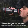 Water-to-Go Water Filter Bottle for International Travel - 24oz/75cl Filtered Water Bottle for Portable Purification - Eco-Friendly Bioplastic, New Leak-Proof Lid, Filters Viruses Most Bottles Miss view 4