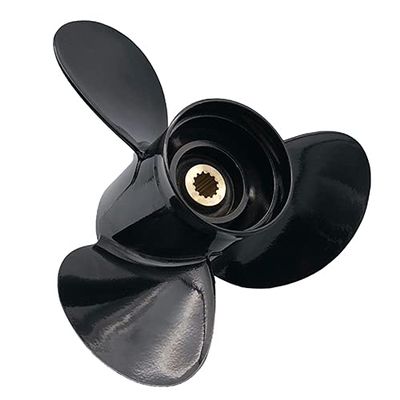 Aluminum Outboard Cupped Propeller Boat Prop 14x13 Pitch Replacement for Suzuki DF60/70,DT75-140HP 13 Spline Tooth