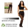 Hanes EcoSmart Seasonless Tights, Enhanced Panty, Sheer Toe, Black, Size Small (Pack of 1) view 3