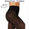 Hanes EcoSmart Seasonless Tights, Enhanced Panty, Sheer Toe, Black, Size Small (Pack of 1) view 4