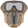 Airsoft Full Protective Mask, with Detachable Anti-Fog GogglesMini Exhaust Fan, Used for Airsoft Paintball Hunting Games, Motorcycles, Etc view 2