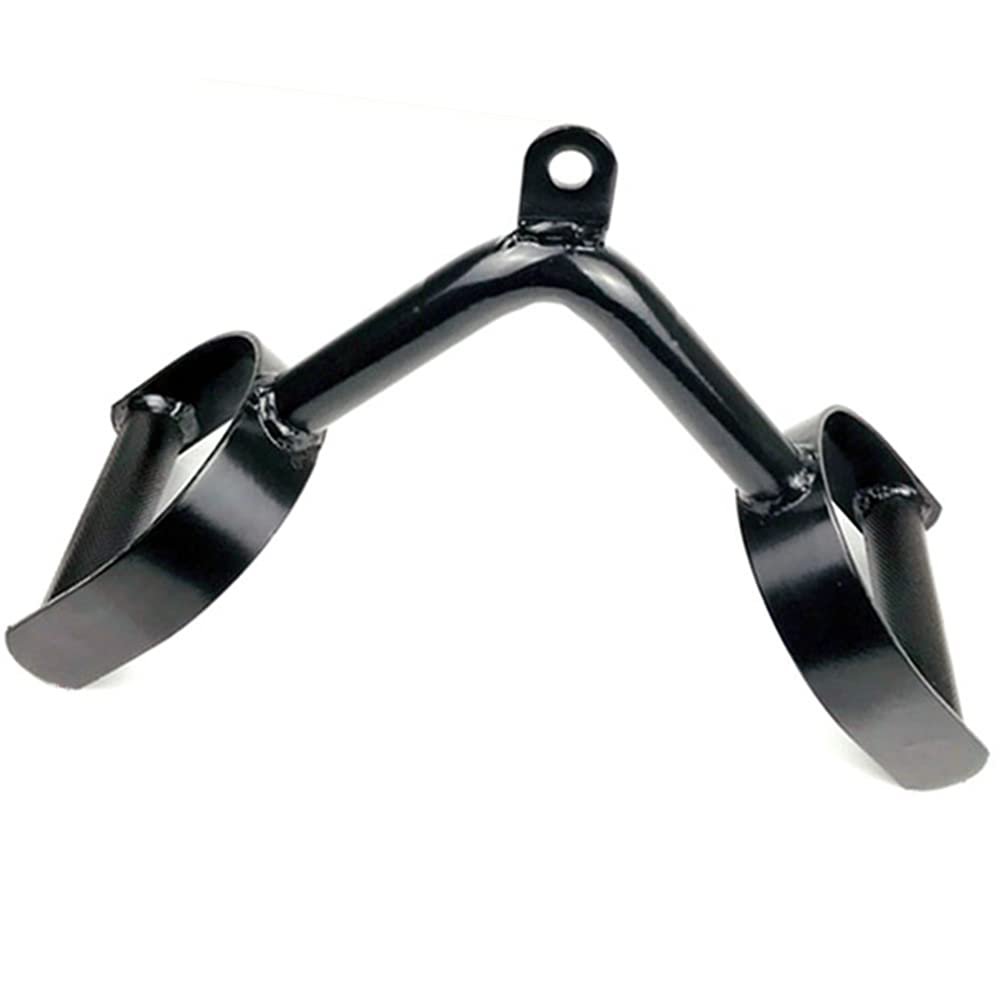 LKP Tricep Press Down Bar Row Handle Cable Machine Attachment V Bar Exercise Double-D Handle Accessories for Home Gym Weightlifting Machine