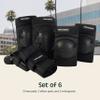 Retrospec Knee Pads, Elbow Pads & Wrist Guards for Men, Women & Kids - Protective Gear for Skateboarding, Roller Skate, Rollerblade, BMX & Scooter - Multi Sport Pad Set - Black - Child (3-9 Years) view 4