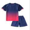 Hiheart Boys Quick Dry Short Sleeve T-Shirt and Mesh Shorts Soccer Set Navy 5-6 view 2