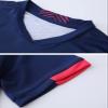 Hiheart Boys Quick Dry Short Sleeve T-Shirt and Mesh Shorts Soccer Set Navy 5-6 view 4