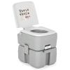 ReunionG Split Portable Toilet w/ 5.3 Gal Water Tank, RV Toilet, Sealing and Smell-proof Design, 3-Piston Pump Flush, Outdoor Flush Toilet for Camping, Hiking, Boating, Hospital, travel view 1